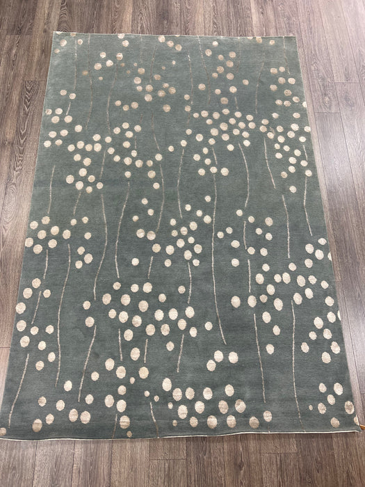 6'x9' Hand-Knotted Nepali Ivory/Grey Area Rug – KB Rugs