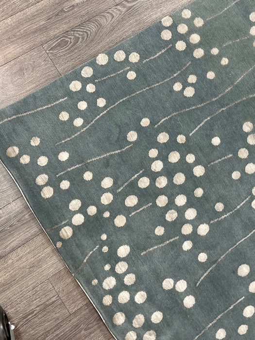 6'x9' Hand-Knotted Nepali Ivory/Grey Area Rug – KB Rugs