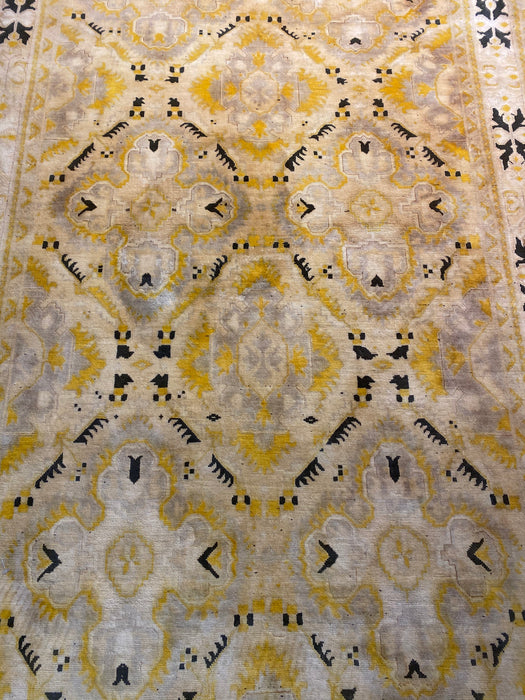 4'x6' Hand-Knotted Kashmiri Yellow/Black Area Rug – KB Rugs