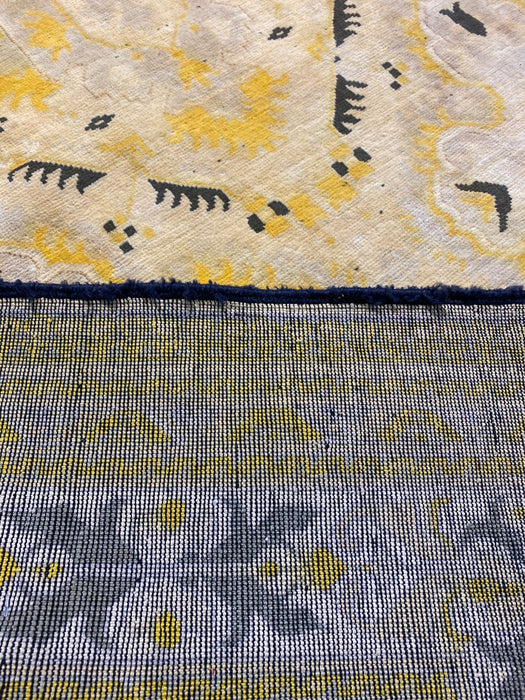 4'x6' Hand-Knotted Kashmiri Yellow/Black Area Rug – KB Rugs