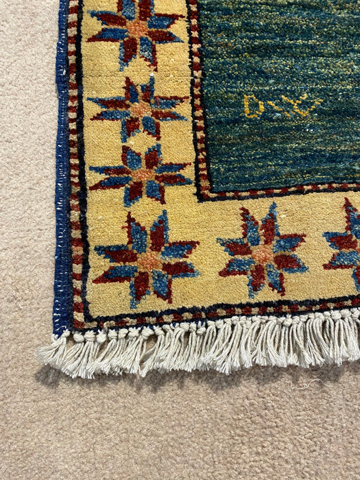 2'x3' Hand-Knotted Chobi Orange/Multi Area Rug – KB Rugs