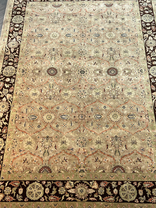 6'x9' Hand-Knotted Persian Beige/Black Area Rug – KB Rugs