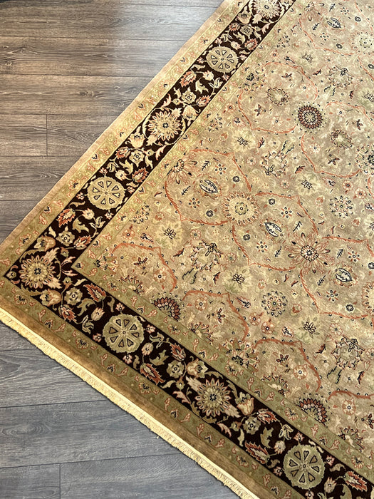 6'x9' Hand-Knotted Persian Beige/Black Area Rug – KB Rugs