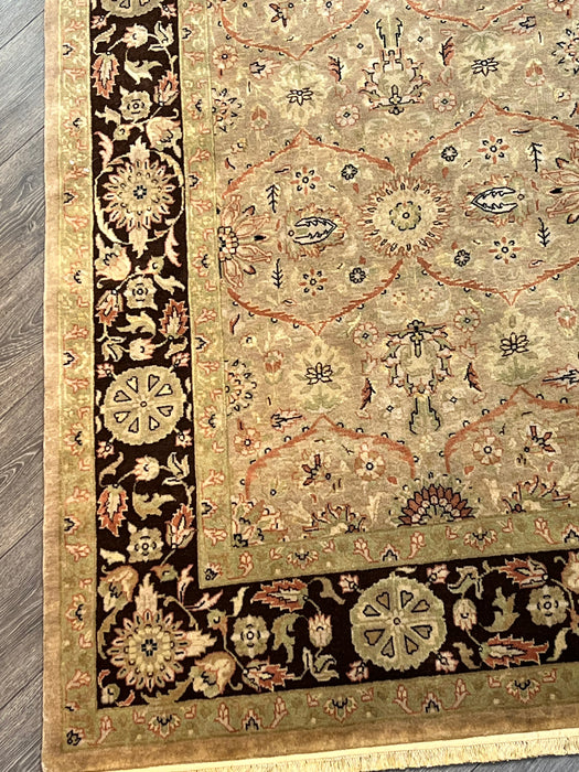 6'x9' Hand-Knotted Persian Beige/Black Area Rug – KB Rugs