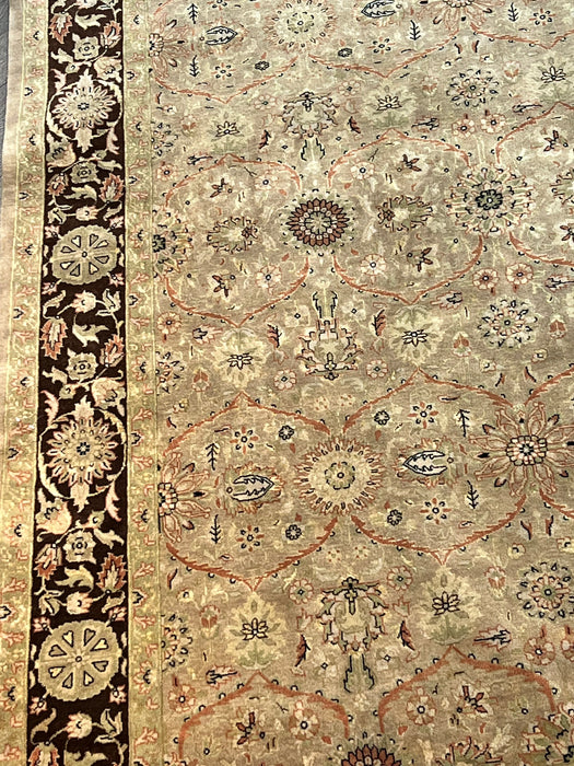 6'x9' Hand-Knotted Persian Beige/Black Area Rug – KB Rugs