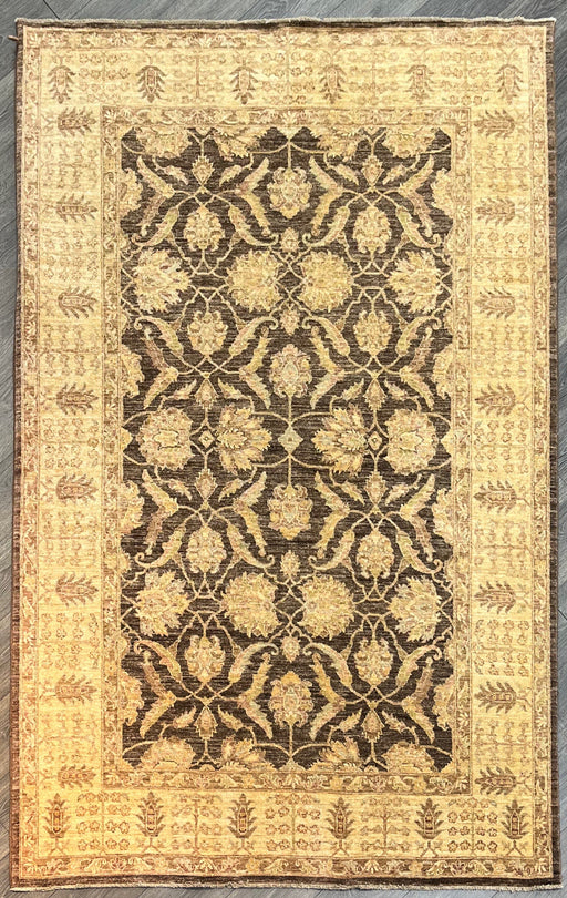 6'x9' Hand-Knotted Chobi Beige/Brown Area Rug – KB Rugs