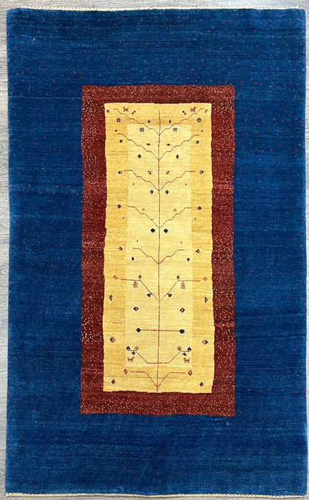 4'x6' Hand-Knotted Nepali Blue/Multi Area Rug – KB Rugs