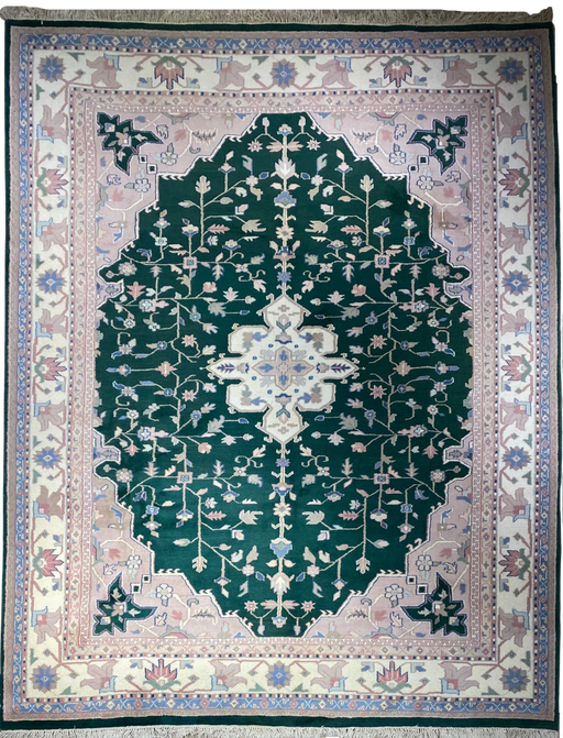9'x12' Hand-Knotted Persian Multi/Green Area Rug – KB Rugs