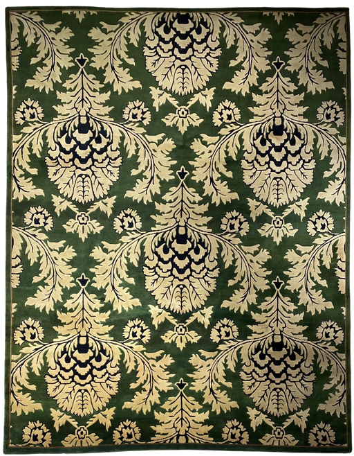 9'x12' Hand-Knotted Persian Green/Beige Area Rug – KB Rugs