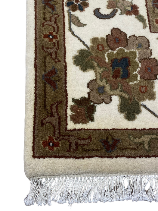 6'x9' Hand-Knotted Herbal Wash White/Multi Area Rug – KB Rugs