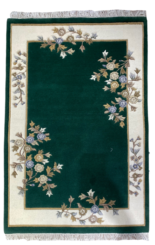 4'x6' Hand-Knotted Persian Multi/Green Area Rug – KB Rugs