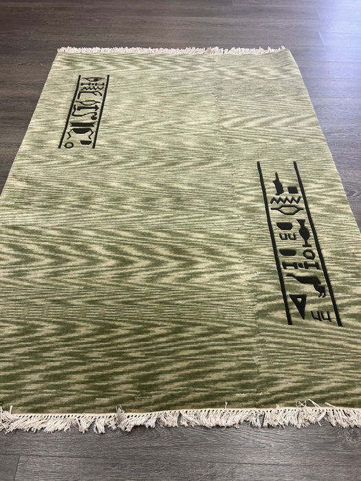 5'x8' Hand-Knotted Nepali Green Area Rug – KB Rugs